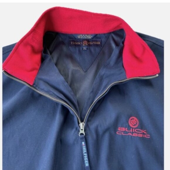 Vintage Tommy Hilfiger Golf 2003 Buick Classic 1/4 Zip Jacket XL PGA Lightweight - Picture 7 of 10